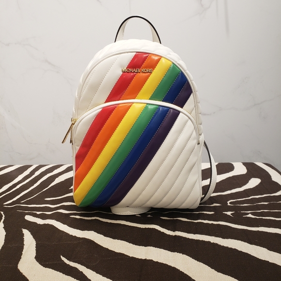 Michael Kors Handbags - Michael Kors Abbey Medium Rainbow Backpack
